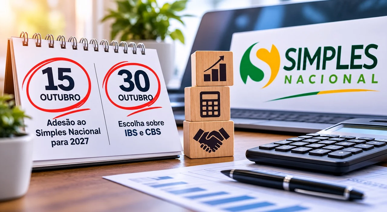 15 de outubro e escolha de IBS e CBS até 30 de outubro